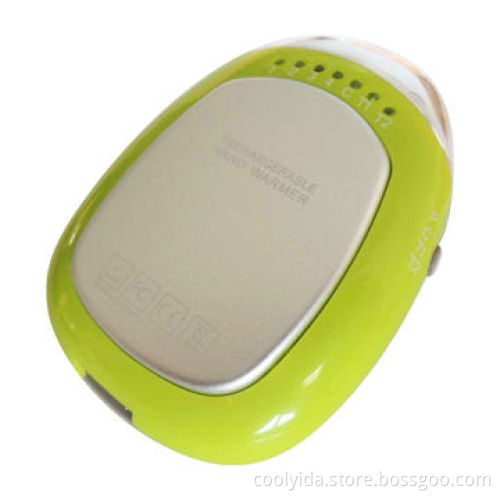 Power bank with hand warmer, fashionable appearance, 3,100mAh capacity